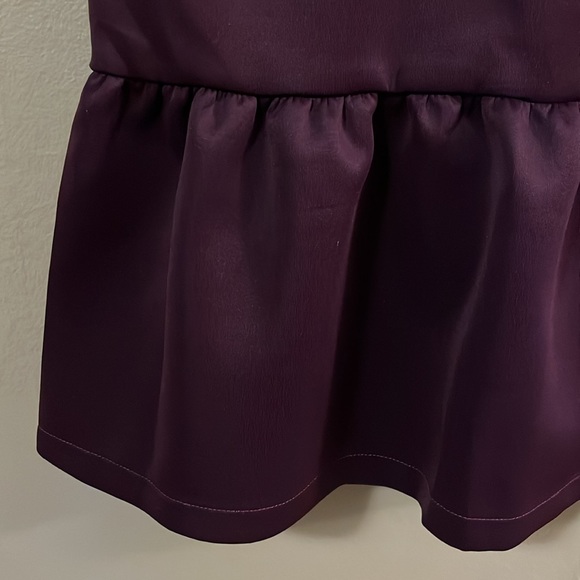 NWT Kingdom & State Plum Purple Midi Ruffle Mermaid Style Skirt M - Picture 3 of 7